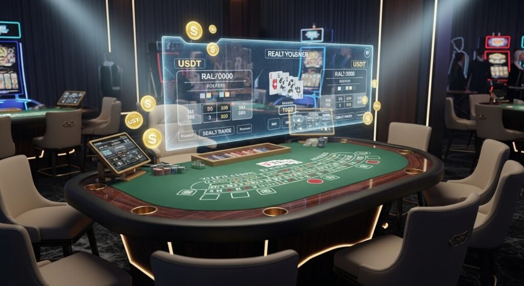 세련된 MGM바카라 게임 인터페이스 및 전략적 자산 운용 화면